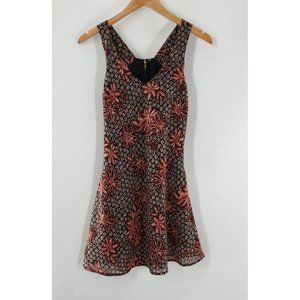 Want And Need Women's Black Floral Mini Dress Size‎ XS